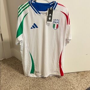 Adidas White Jersey with Italy Crest